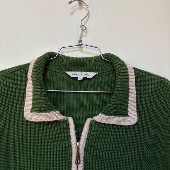 NWOT Falling Forward Knitted Sport Zip-Up Jumper Size Small - Picture 13 of 15